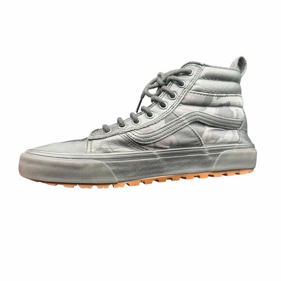 Vans Sk8-Hi MTE Black Camo Leather Water-Repellent Boots Men’s 10 - Picture 9 of 14